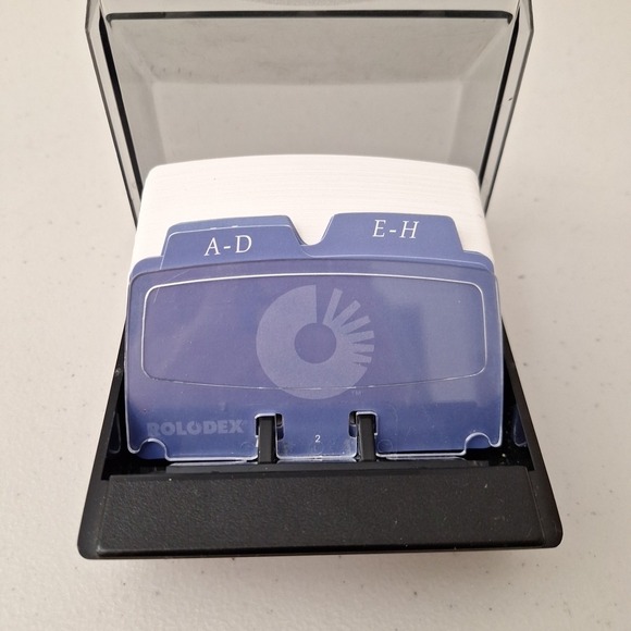 Vintage Rolodex Open Card Flip Top File COMPLETE New Old Stock - Picture 10 of 15